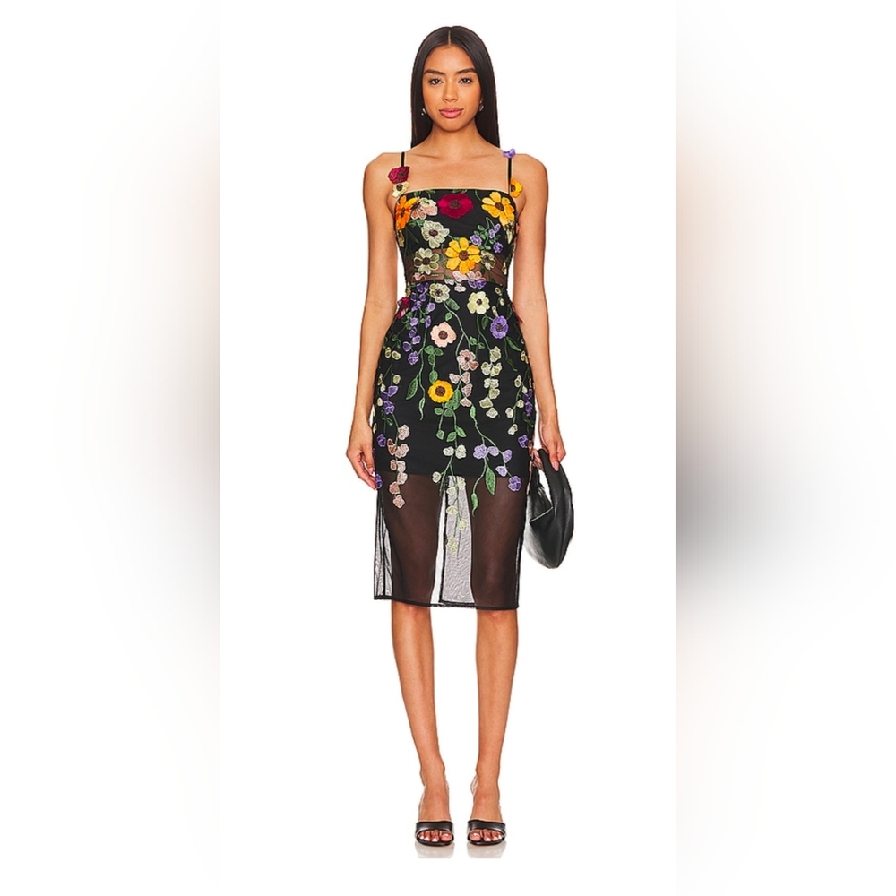 NWT- BCBGMAXAZRIA Black Combo Dress